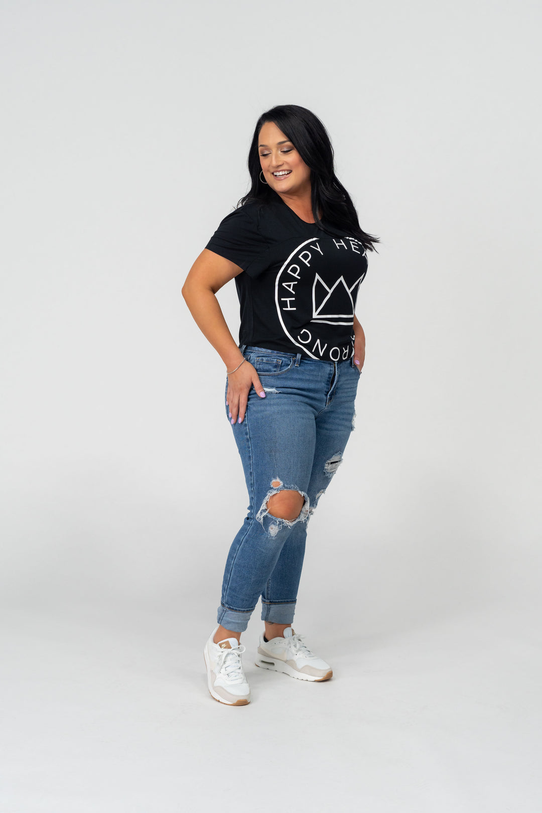 Royal Change Happy Healthy Strong Versatile Flowy Crop Tee